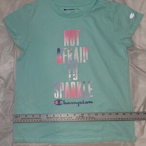 Champion Kids' Aqua T-Shirt with Sparkle Design